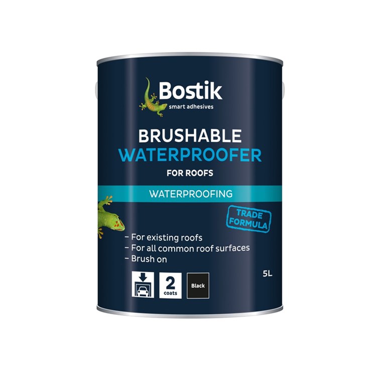 Bostik Rufabrush All Weather Roof Coating  Black 5Ltr